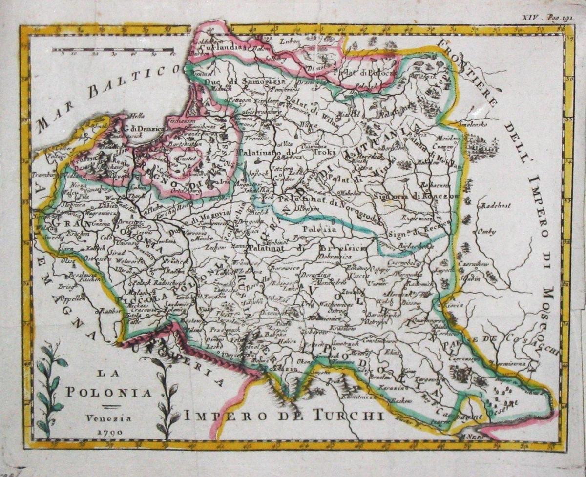 Kart over Litauen gamle 