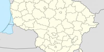Kart over Litauen vektor