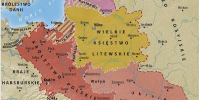 Kart av storhertugdømmet Litauen